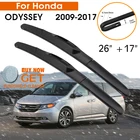Автомобильные стеклоочистители для Honda ODYSSEY 2009-2017 лобовое стекло резиновый силиконовый запасной передний стеклоочиститель 26 