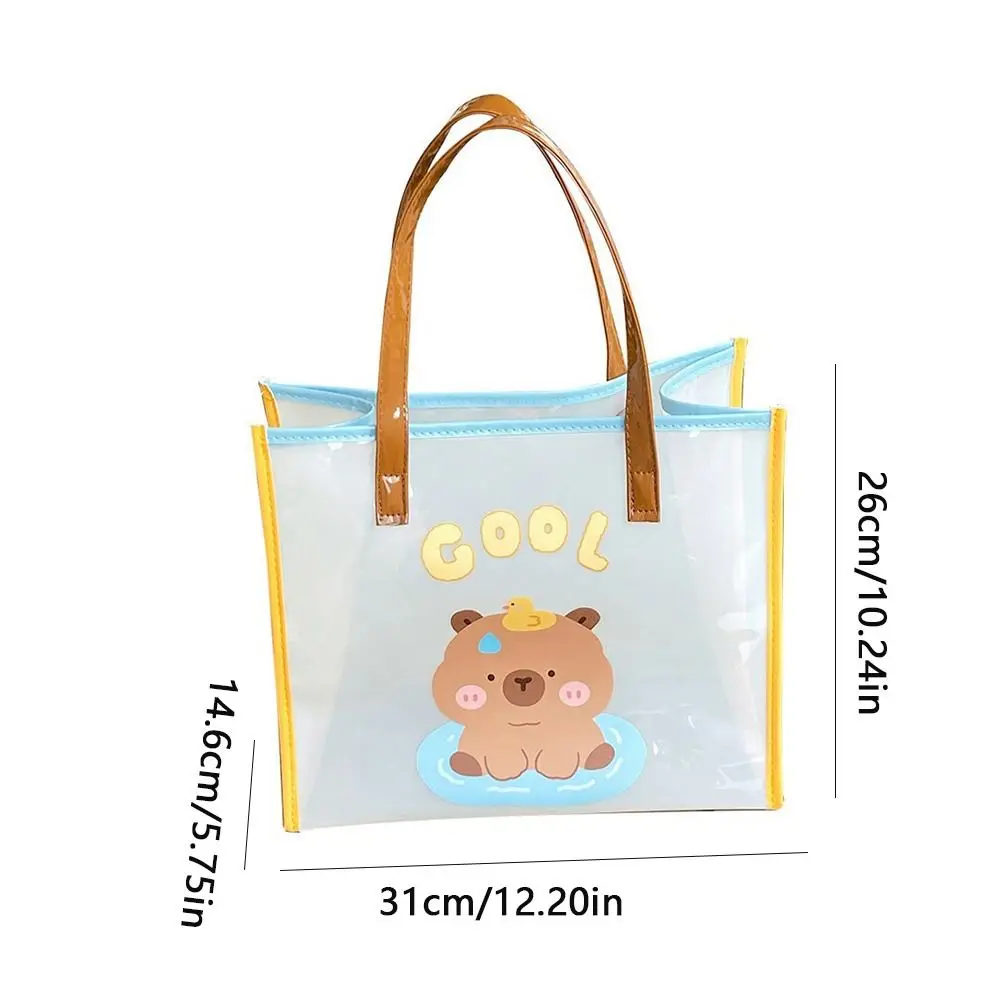 Повседневная прозрачная желейная сумка-тоут косметичка водонепроницаемая