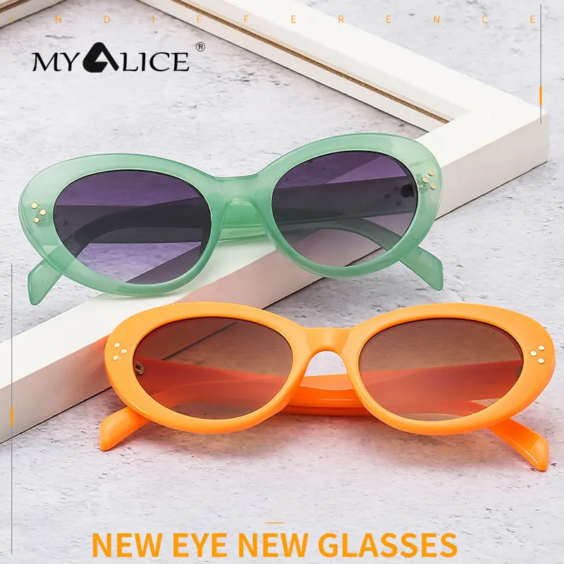 

MYALICE Fashion Women Cat Eye Sunglasses Retro Leopard Personality Wholesale Outdoor tourism Oculos De Sol Feminino UV400