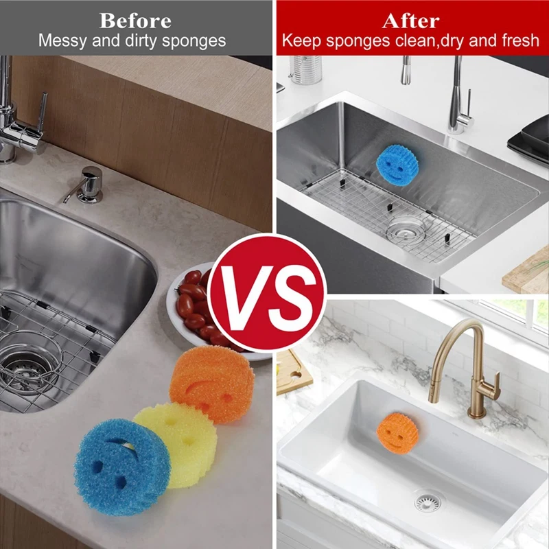 

Новый держатель для губки, держатель для раковины с присоской, предназначен для кухни/ванной комнаты, самослив