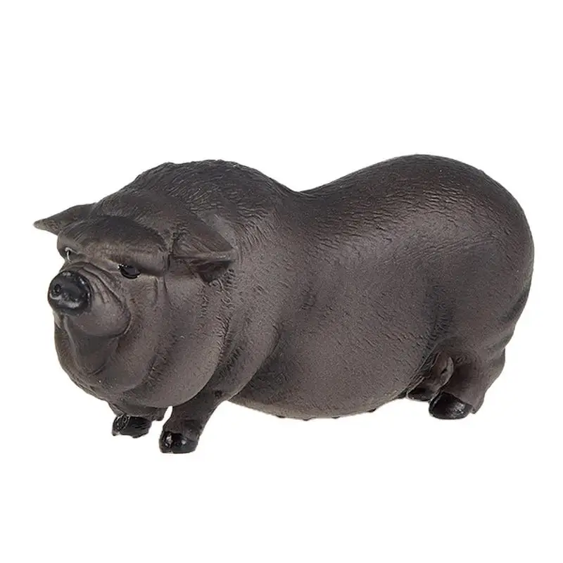 

Pig Figures Toys Farm Animal Model Simulation Pig Statue Realistic Vietnamese Pig Figurines Decor For Enlightenment Cognition