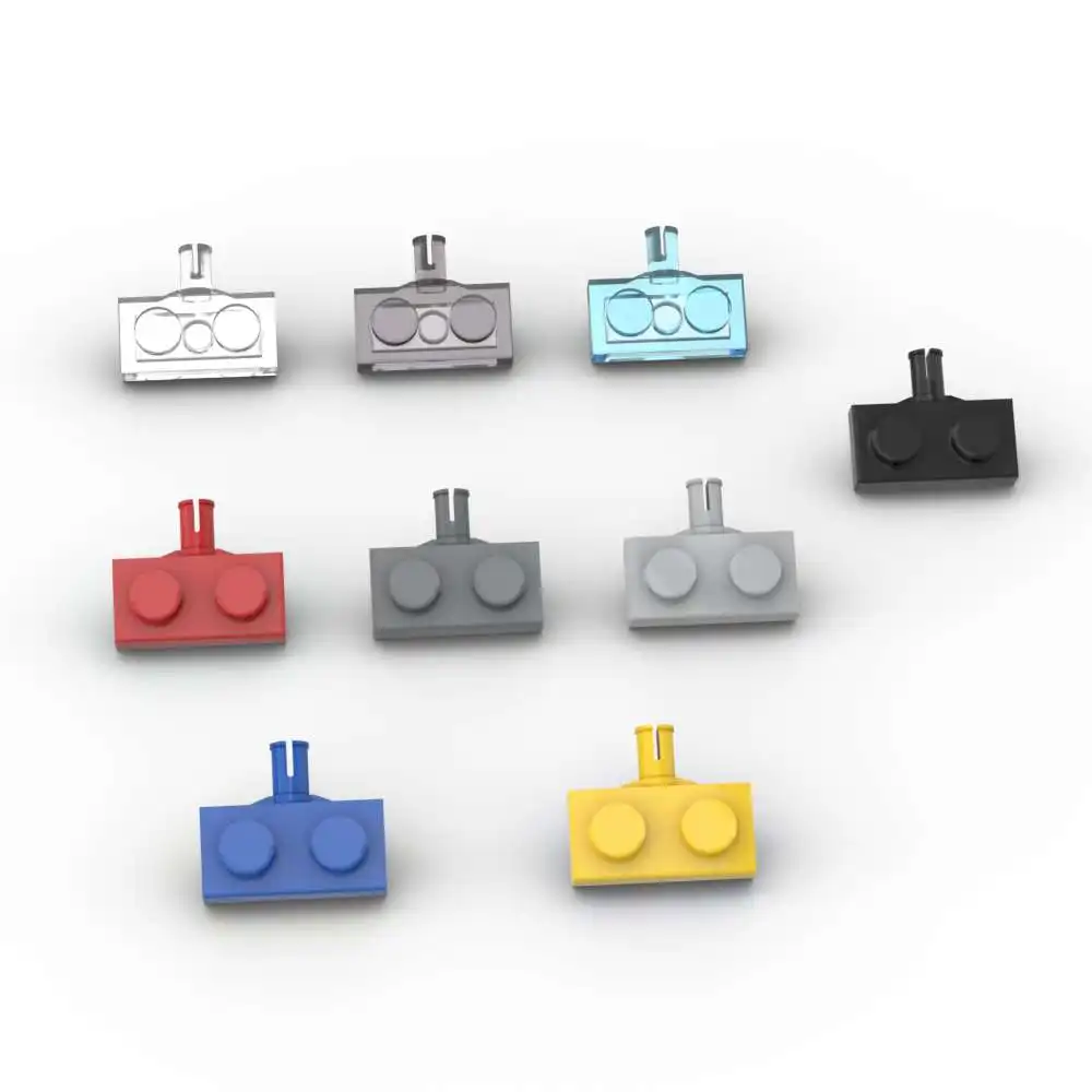 MOC 10 шт. 21445 модифицированные строительные блоки 1x2 6157 с держателем колеса детская