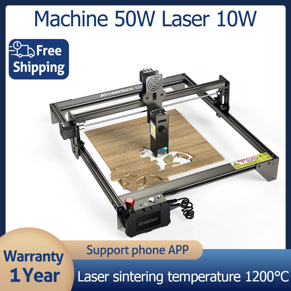 

Лазерный гравер ATOMSTACK S10 Pro, гравировальный станок с ЧПУ «сделай сам», линейка, 10 х400 мм, для резки дерева, акрила, нержавеющей стали, зеркала
