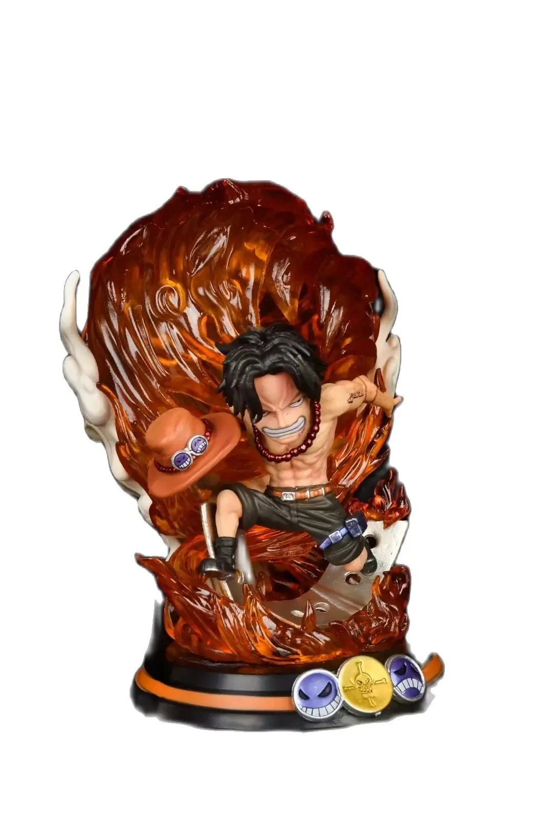 

Аниме One Piece Portgas D Ace Battle Ver. ПВХ экшн-фигурка манга Статуя Коллекционная модель игрушки кукла подарки 16 см