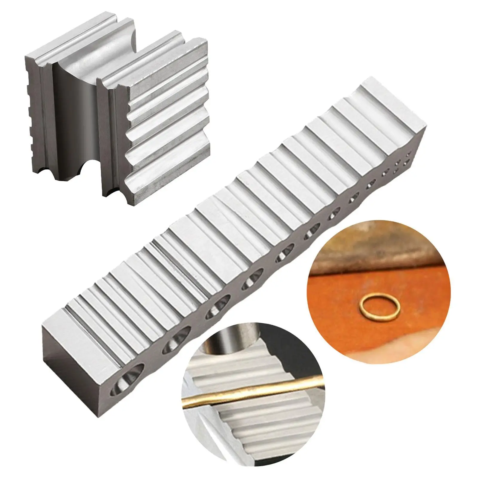 Прочные полукруглые канавки Swage Block для браслетов колец