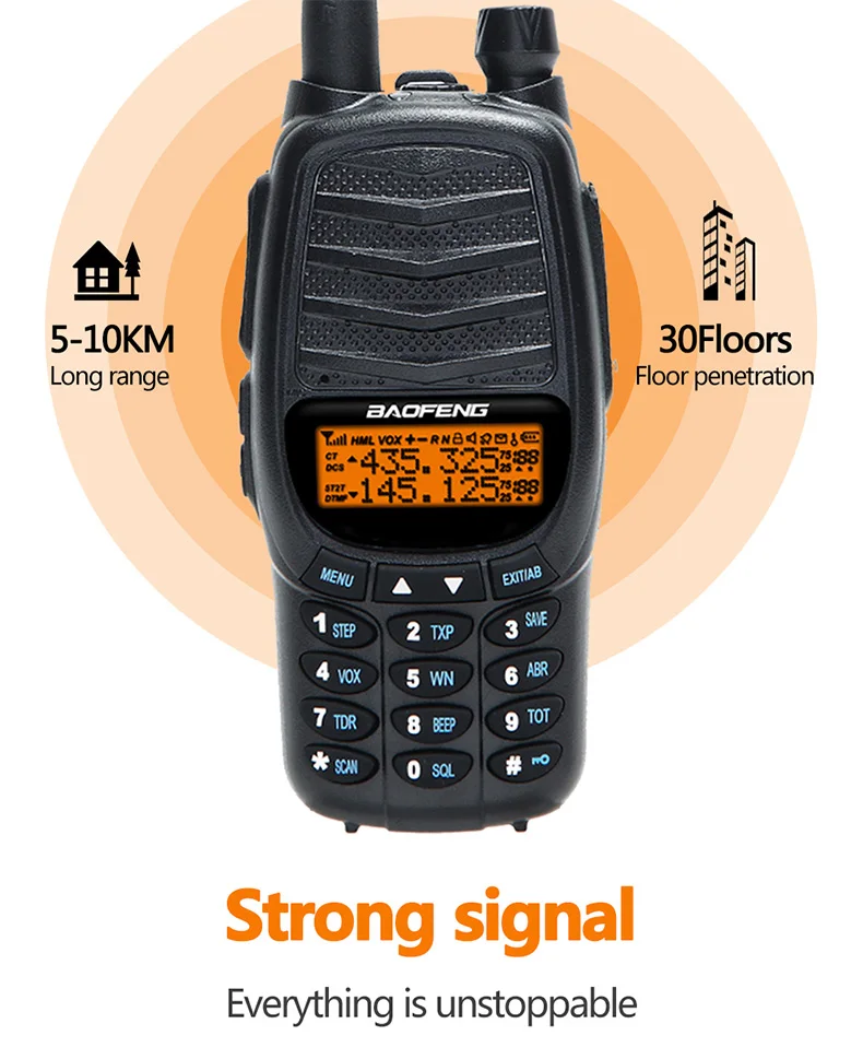 2PCS BAOFENG UV-X10 10W Powerful Dual PTT Dual Band VHF/UHF USB Charging Ham 2 Way Radio Update UV-5R Plus Walkie Talkies