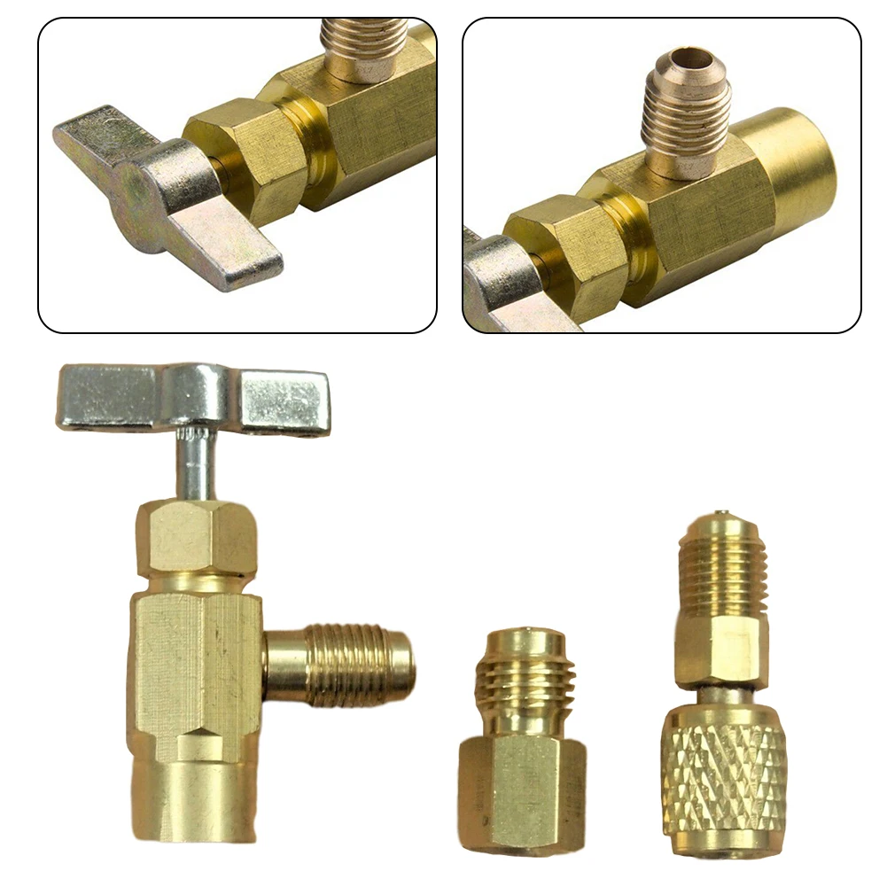 

R134A Self-Sealing Bottle Opener Adapter Tap With R134A Adapter 1/2" ACME Female Refrigerant Can Bottle Tap Refrigerant