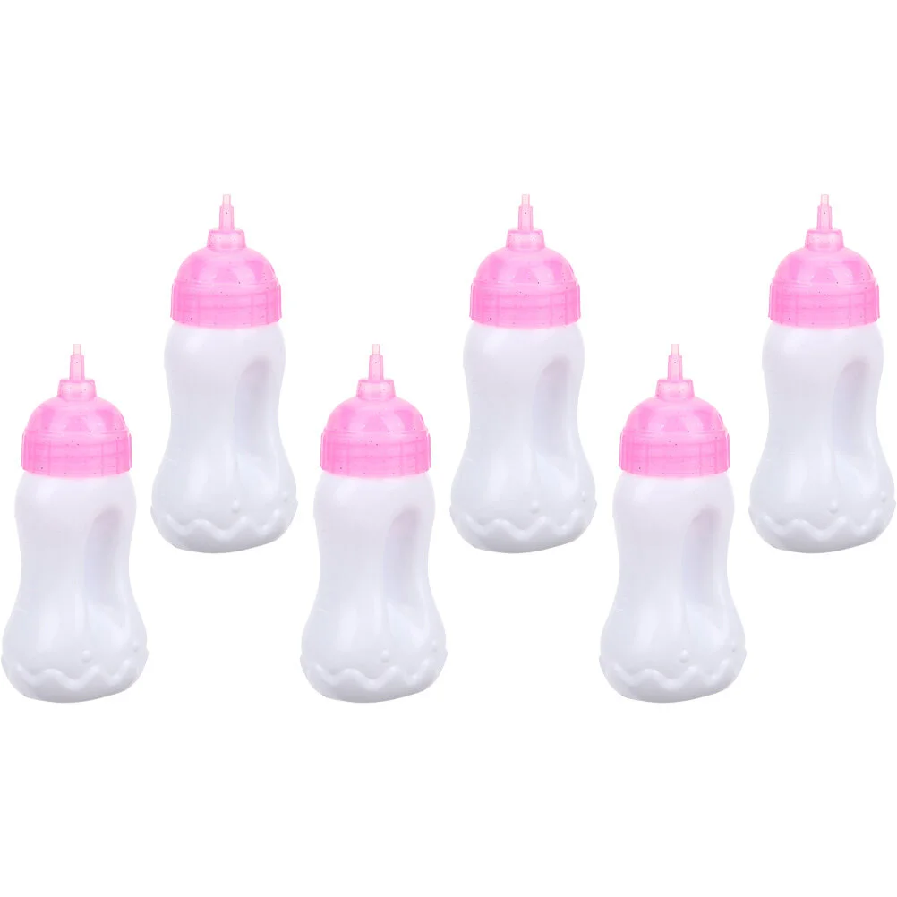 

Toy Room Kids Pretend Model Baby Juice Bottles Miniature Milk Dolly House Girls Toys Feeding