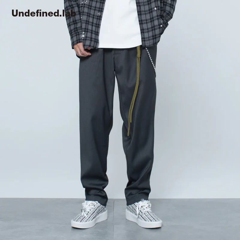 Classcial Undefined Brand High Quality Vintage Retro Pants Men Stylish High Street Style Casual Wear