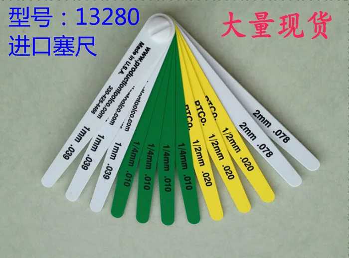

American plastic feeler gauge for the automotive industry special gauge thickness gauge 15026 12379 19350 14802