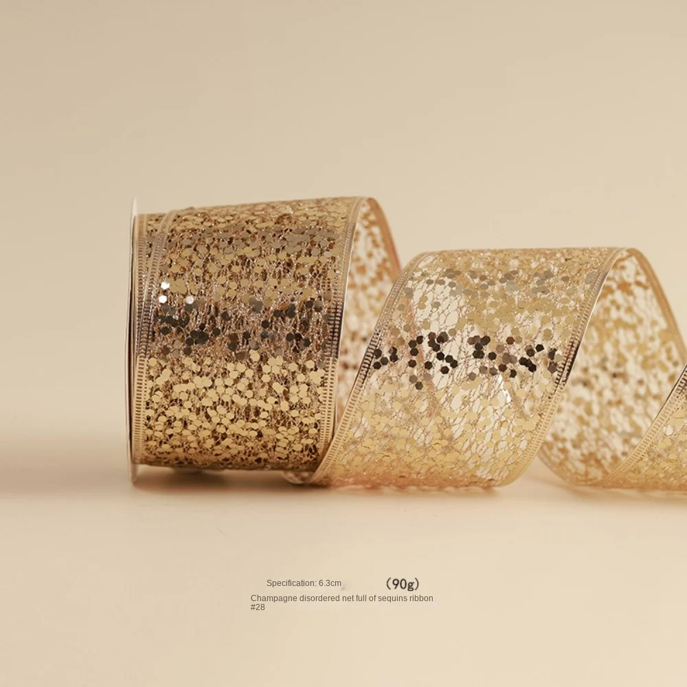 10 ярдов рождественские ленты золото имитация конопли тканая лента с проводной