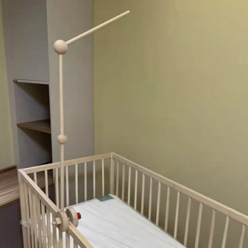 

Baby Crib Mobile Arm Rattles Bracket Infant Crib Mobile Bed Bell Hanger Beech Wood Holder for Hanging Baby Toys DropShipping