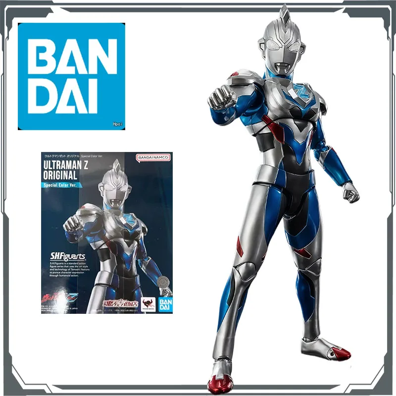 Фото Оригинальные фигурки Bandai S.H.Figuarts Ultraman Zett, аниме-фигурки, игрушки для мальчиков, рождественский подарок, коллекционные модели, украшения №2