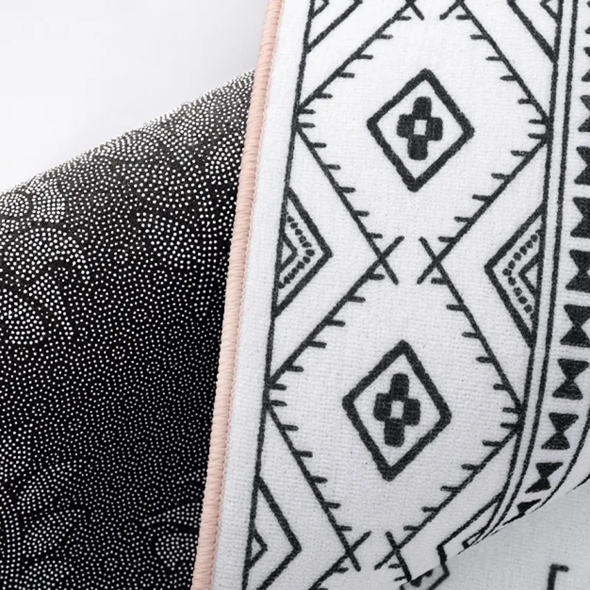 Коврик с принтом в марокканском стиле универсальный белый коврик рисунком без