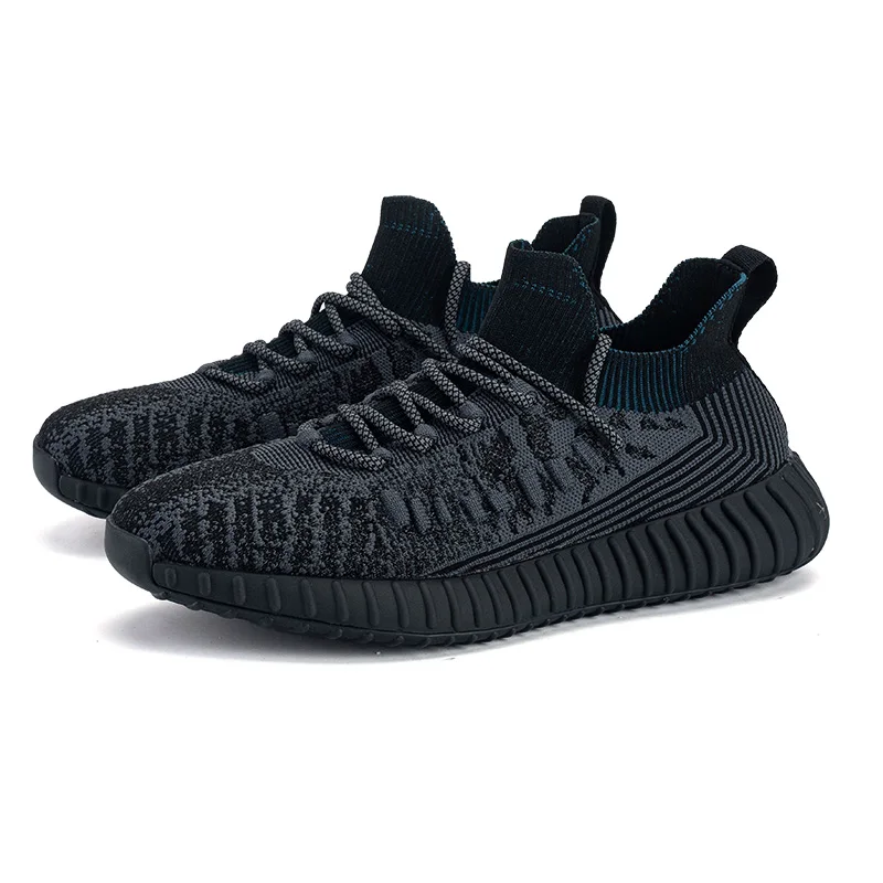 2022 Men sport Running Shoes soft sole Breathable air mesh socks Shoes Outdoor comfortable Sneakers slip on Casual Tennies shoes