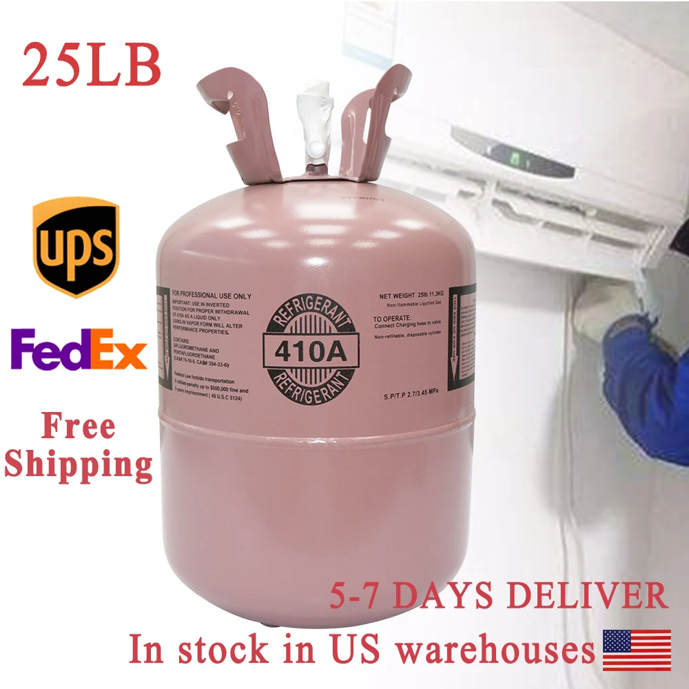

R410A R134A R22 R404A Steel Cylinder Packaging US Warehouse Free Shipping