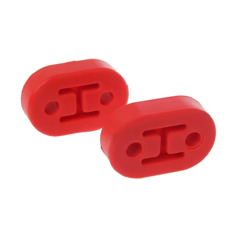 

2x Heavy Duty Exhaust Hanger Bushing Support 2 Holes Bracket Rubber Mount 87HE