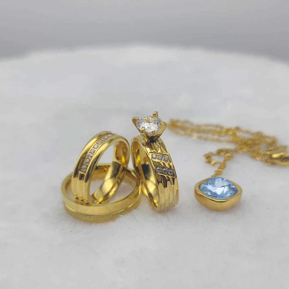 Дизайнерские Ювелирные изделия из нержавеющей стали с фианитом бриллиант