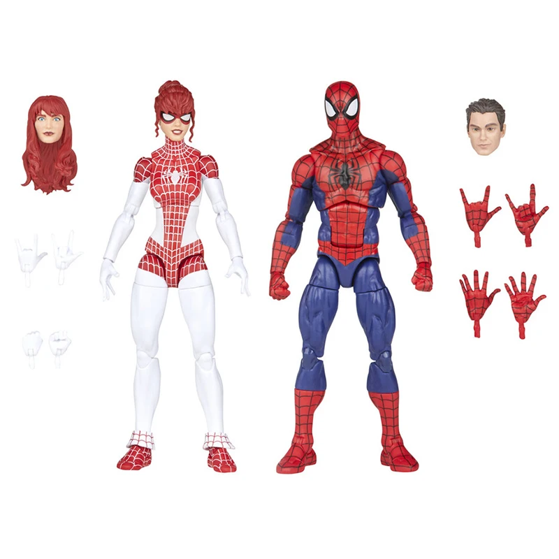 

6" Marvel Peter Parker Spinneret Mary Jane Legends Spiderman Renew Your Vows Amazing Spider Man Watson Action Figure Retro Toys