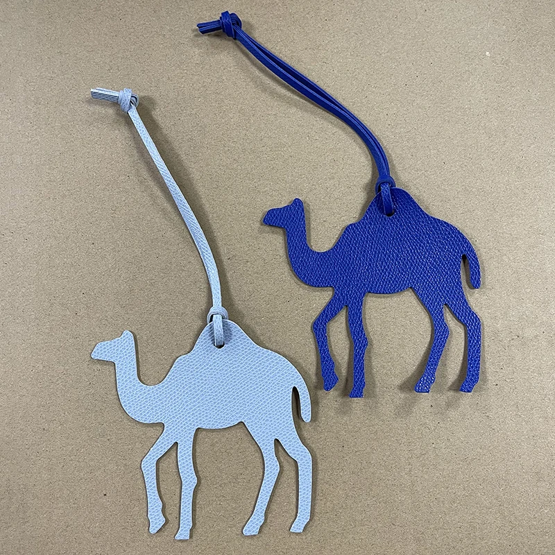 1 шт. милый кожаный брелок верблюжьего цвета для ключей подвеска на рюкзак с