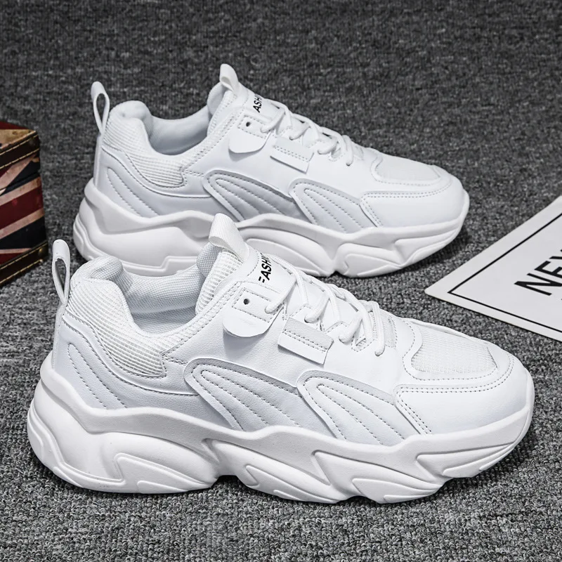 

Tennis Gym Man 2021 Spring New Hard To Write Trend Net Red Tall Daddy Shoes Thick Soles Running Men Tide Surface Men's