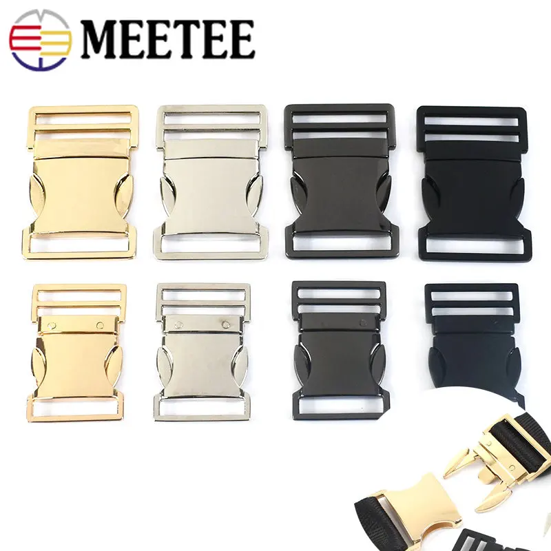 

2/5Pcs Durable Bag Side Release Buckle 25/30mm Metal Adjust Clasp Backpack Strap Belt Pet Collar Webbing Carabiner Accessories
