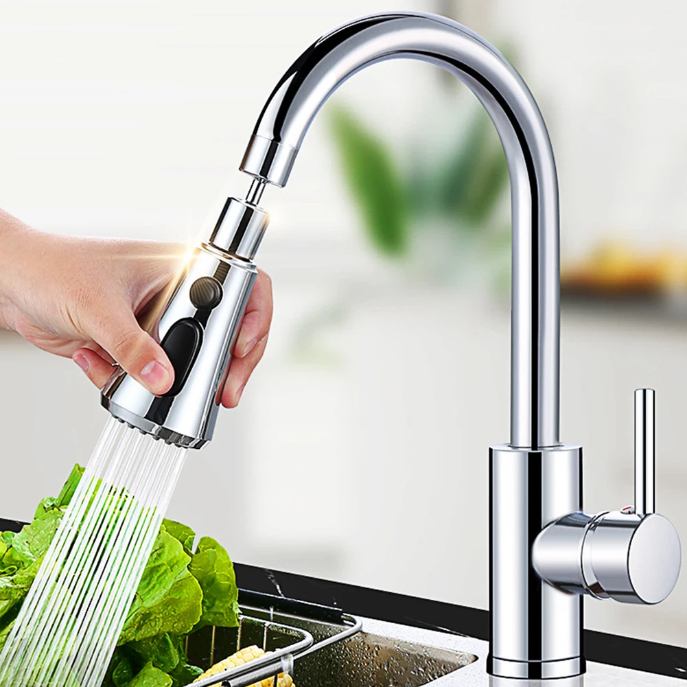 

360°Rotatable Universal ABS Splash Filter Faucet Sprayer Head Flexible Faucet Nozzle Bathroom Kitchen Tap Extender Adapter