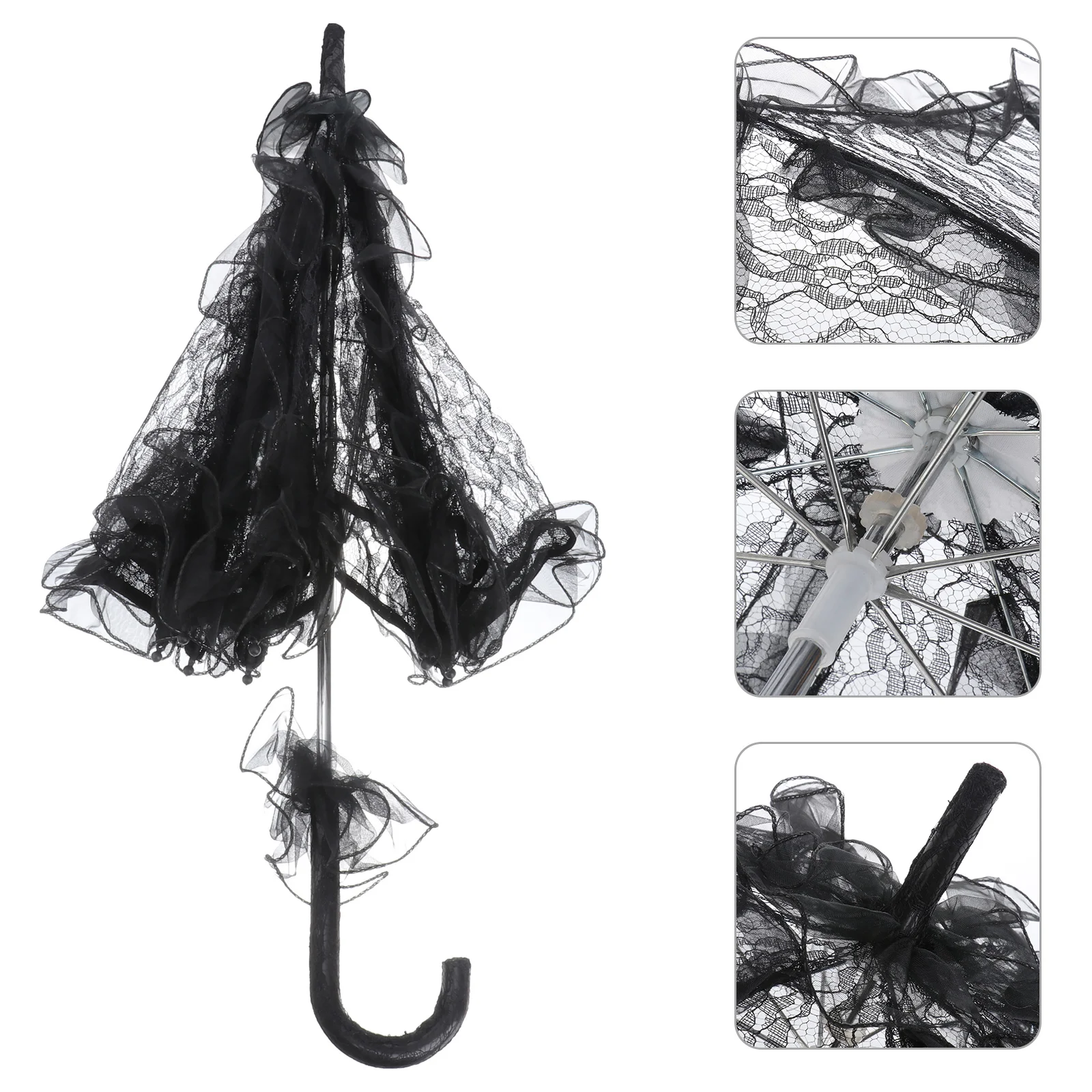 Стильный зонт в западном стиле кружевной флисовый зонтик украшение для свадьбы