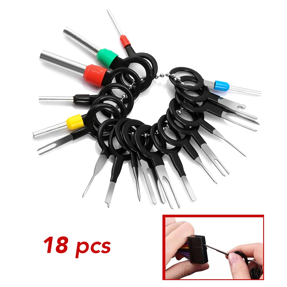 

18 шт., инструмент для ремонта автомобильных терминалов, съемники вилок для Toyota RAV4 Land Cruiser Camry Highlander Prado Prius Yaris Corolla Vitz