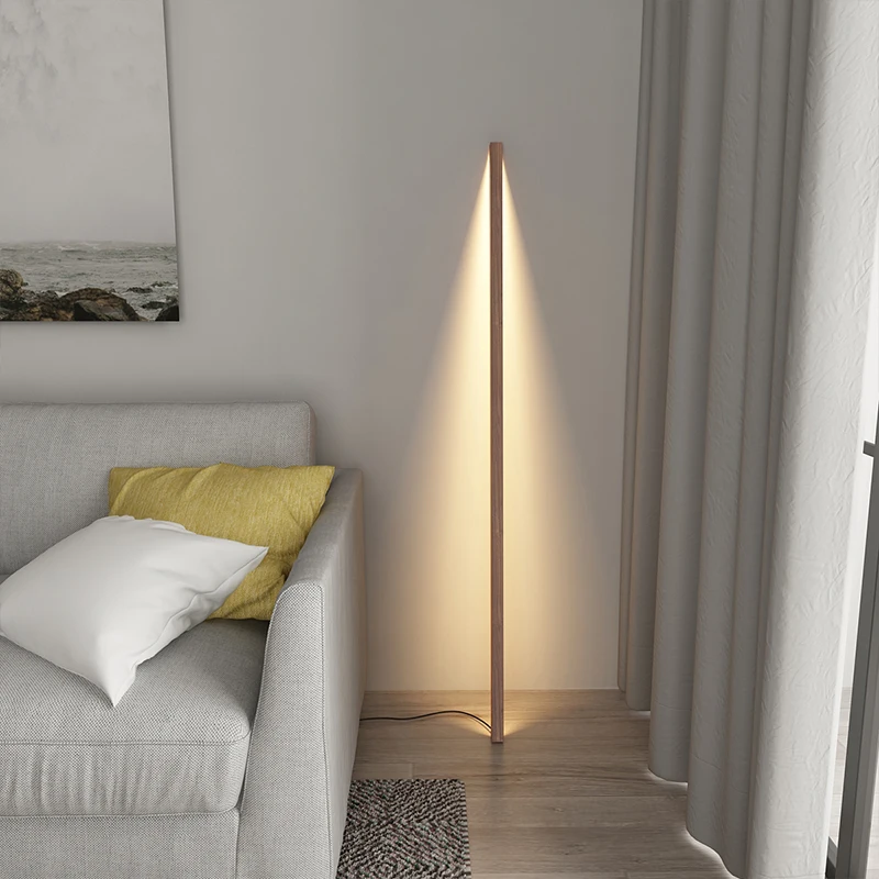 Купи Nordic Living Room Floor Lamp Bedroom Minimalist Light Luxury Floor Lamp Led Art Wood Lampe De Chevet De Chambre Room Decoration за 6,658 рублей в магазине AliExpress