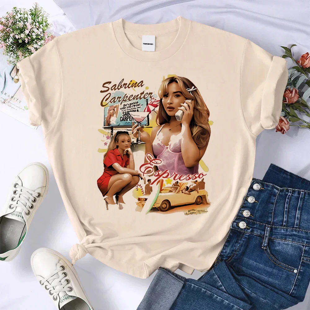 Сабрина Карпентер футболка женская Классика Харадзюку Ретро каваи красочные
