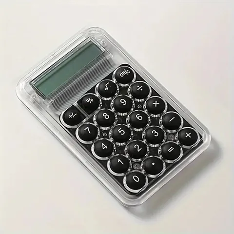 8 цифр дисплей тишина широкоформатный мини калькулятор студентов портативный прозрачный электронный калькулятор ежедневное использование