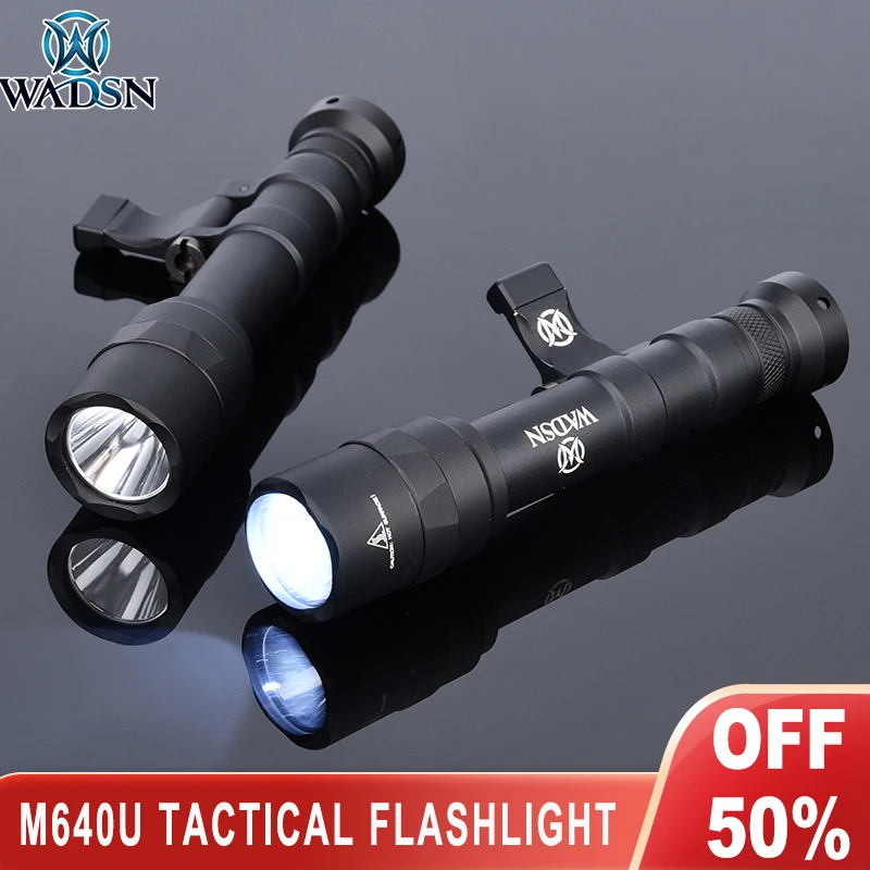 

Wadsn Surefir M640U M600 Tactical Flashlight Airsoft Weapon Scout Light AR15 Rifle Hunting Lamp For Picatinny Mlok Keymod Rail