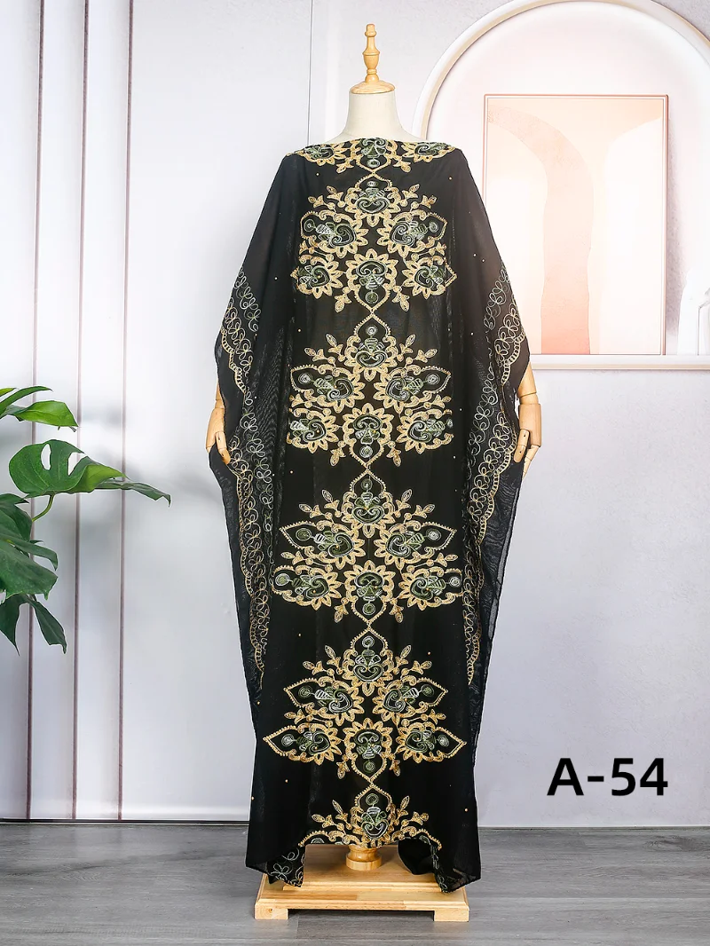 Abaya Dubai Kaftan Muslim Hijab Dress Elegant African Evening Dresses Women Embroidery Kimono Robe Femme Caftan Islam Clothing
