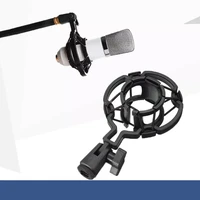 universal professional condenser microphone mic shock mount holder studio recording bracket for large diaphram mic clip black