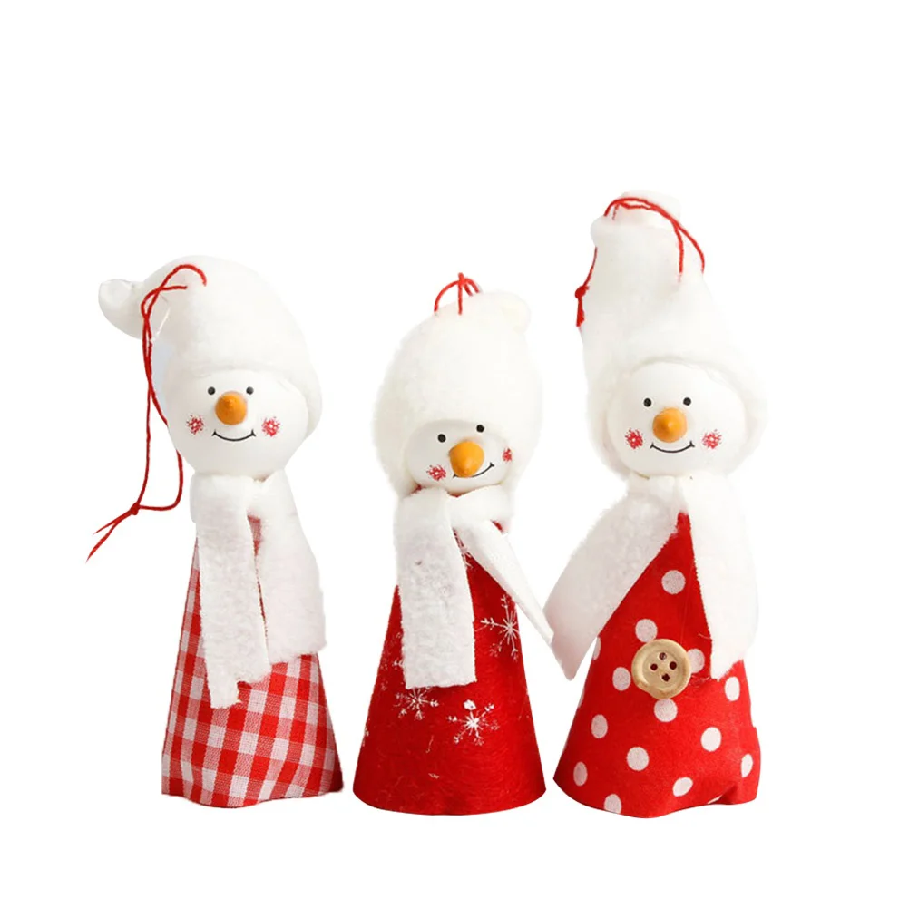 

3PCS Christmas Pendants Christmas Cartoon Party Favors for Window Xmas Tree