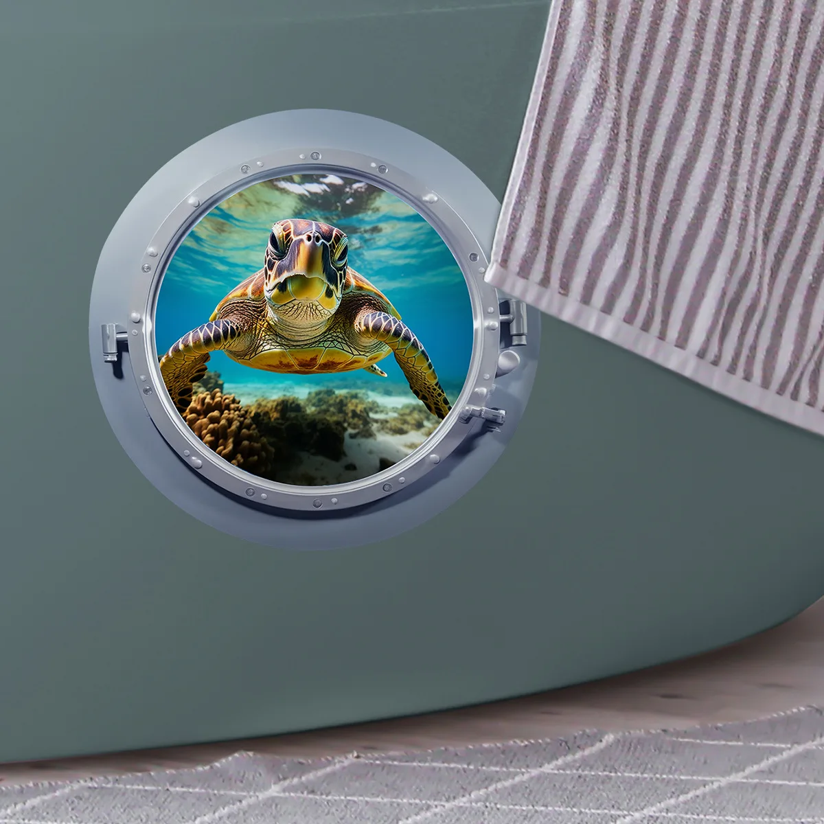 Наклейки на стену в виде подводной рыбы новые наклейки из ПВХ для ванной комнаты