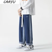 caayu men sweatpants 2022 new tie dye side striped wide leg joggers male sports trousers streetwear fashion casual pants for men