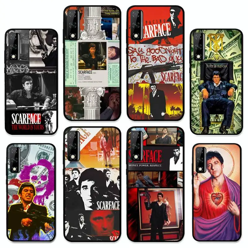 

Scarface 1983 film Al Pacino movie Phone Case for Huawei Y 6 9 7 5 8s prime 2019 2018 enjoy 7 plus
