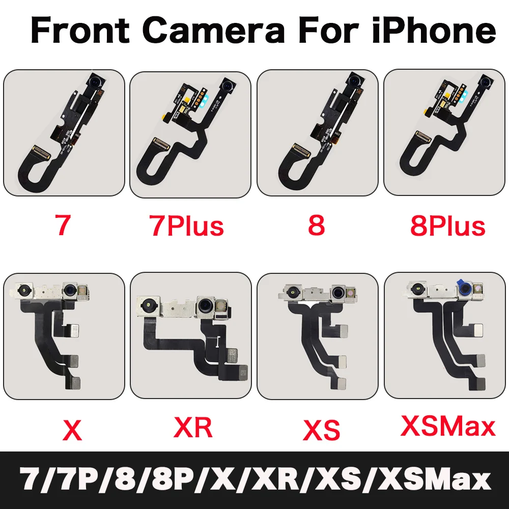 

For iPhone X XR XS Max Front Facing Camera Proximity Light Sensor Flex Ribbon Cable For iPhone 7 7P 8 Plus Repair Replacement