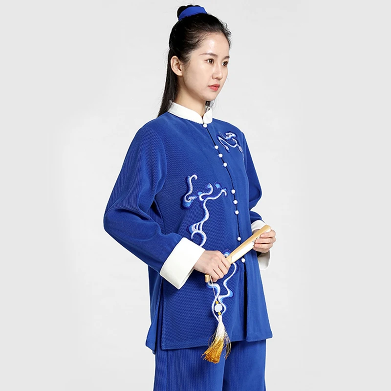 Kun Master Thicken новая тканевая униформа Тайчи зимний костюм для боевых искусств