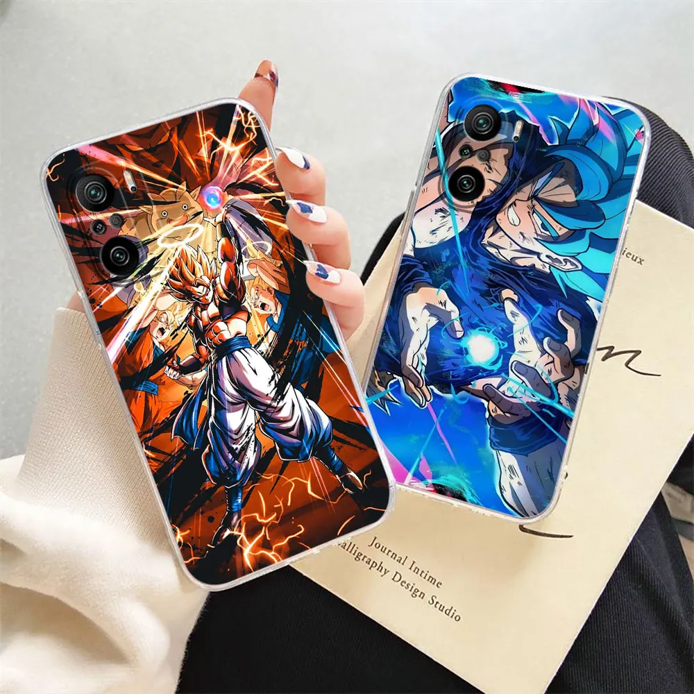 

Clear Phone Case For Redmi K60 K50 K40 K40S K30 K20 12C 10X 10A 9T 9A 9 8 CC9 CIVI 2 Pro Case Funda Anime D-DragonBall S-Super