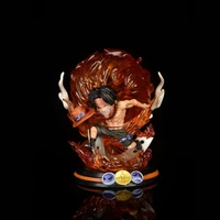 anime one piece mini statue 16cm ace fireball ver pvc action figure toys for boy