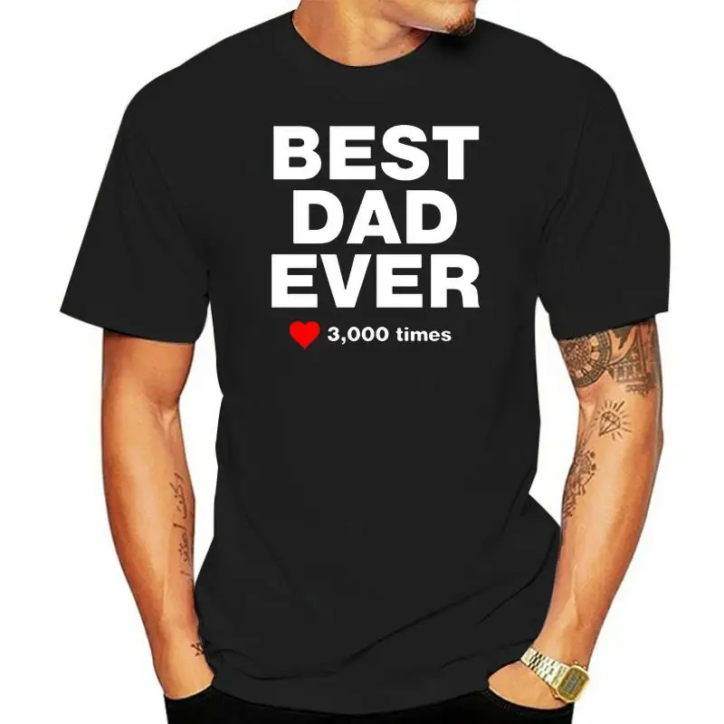 Best Dad Ever I Love You 3000 Times Tony Stark Endgame Men  Short Sleeve T-shirt Gift Fans Summer Cool Style Tops Tees