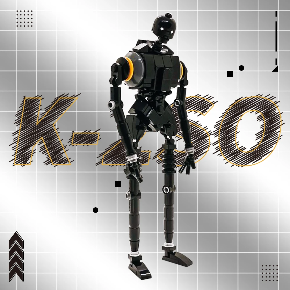 Gobrick MOC строительные блоки K-2SO Robot Trooper Rogue One экшн-Фигурки игрушки Конструктор звездная серия космическая война подарок детям