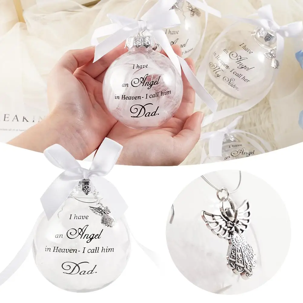 

Christmas Ball Christmas Tree Pendant White Bow Knot With Souvenir Yearning Member 2024 Bow Family Lanyard Tie Merry Pet P8Q3