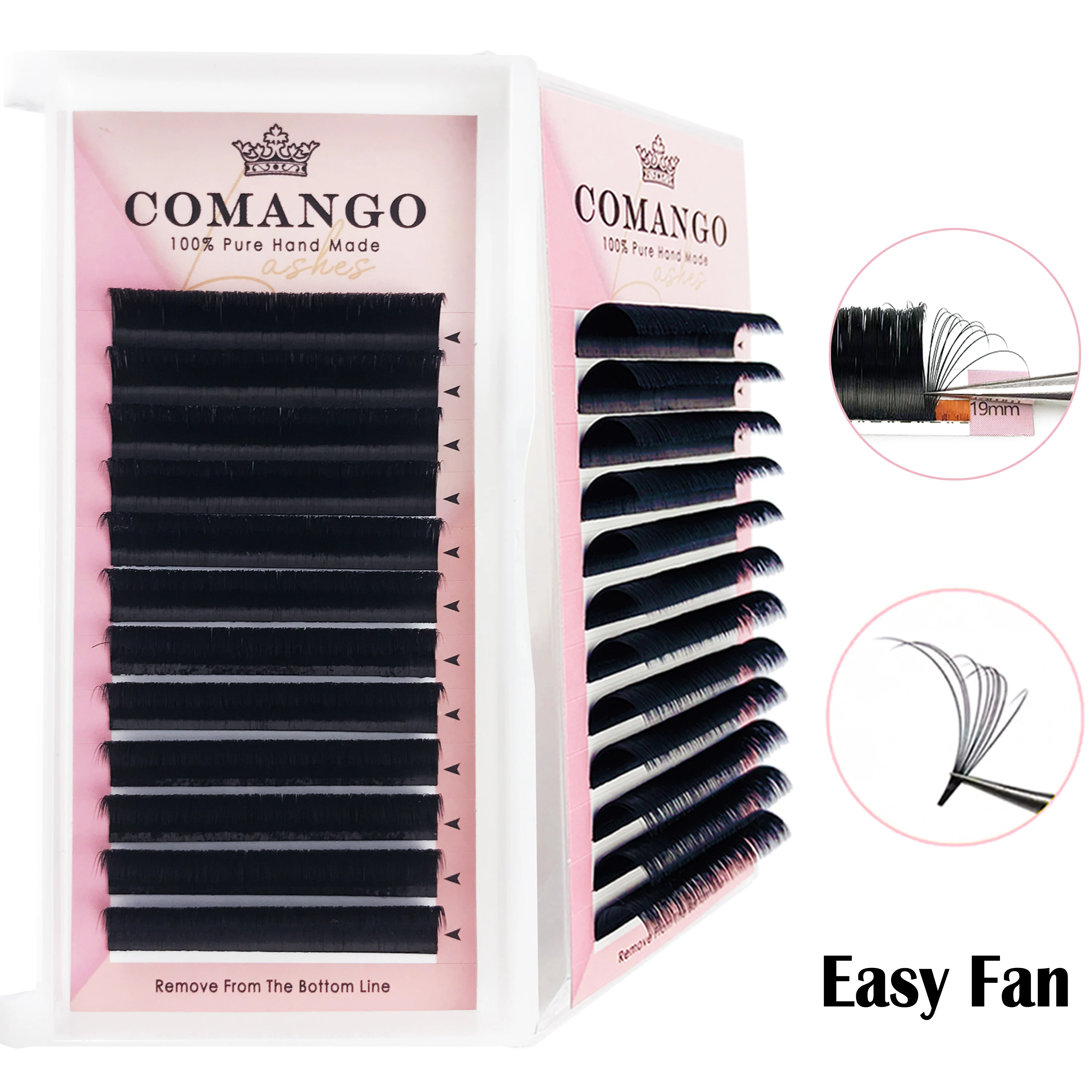 

Easy Volume Lashes Faux Mink Eyelash Extension Fast Bloom Austomatic Flowering Self-Making Volume Soft Natural 3D 4D 5D 10D 20D