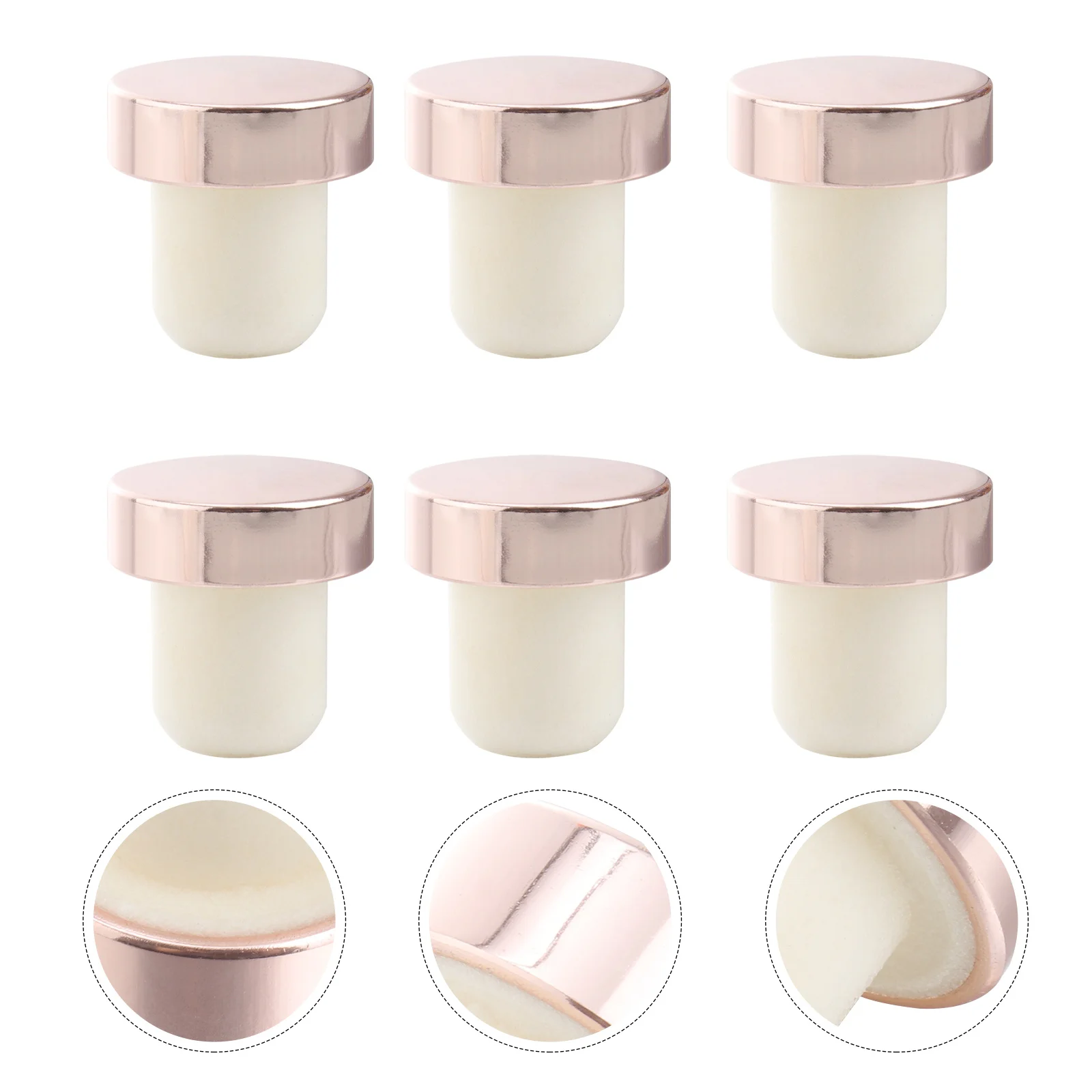 

Bottle Stoppers Sealing Stopper Plug Cap Caps Cork Beer Decorative Naturalt Corks Shaped Metal Champagne Reusable Shapebottles