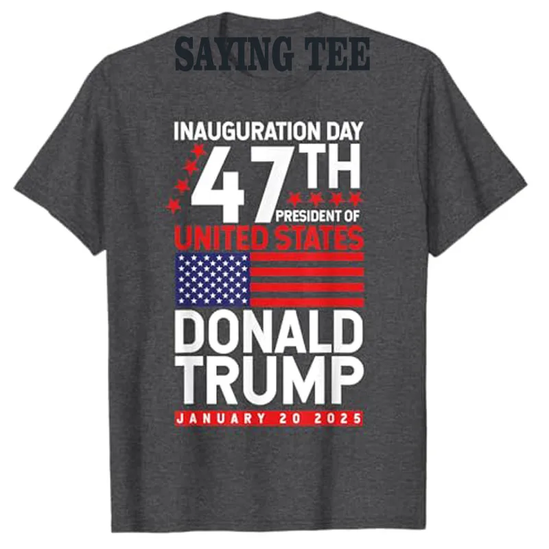 Дональд Трамп Won 2024 выборы Inaгурация мужские и женские дизайнерские футболки Trump 47