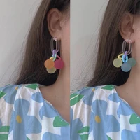 2022 new fashion candy color balloon lady earrings cute sweet girl pendant stud earrings exquisite gift jewelry